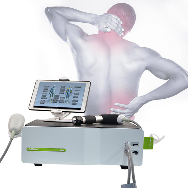 What should I do if the shockwave therapy machine is broken?