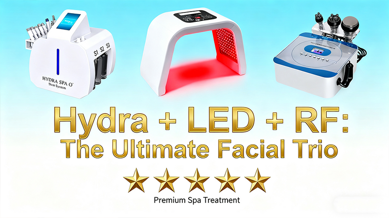 Hydra + LED + RF: The Ultimate Facial Trio