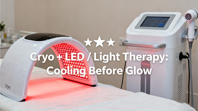 ❄️✨ Cryo + LED / Light Therapy: Cooling Before Glow
