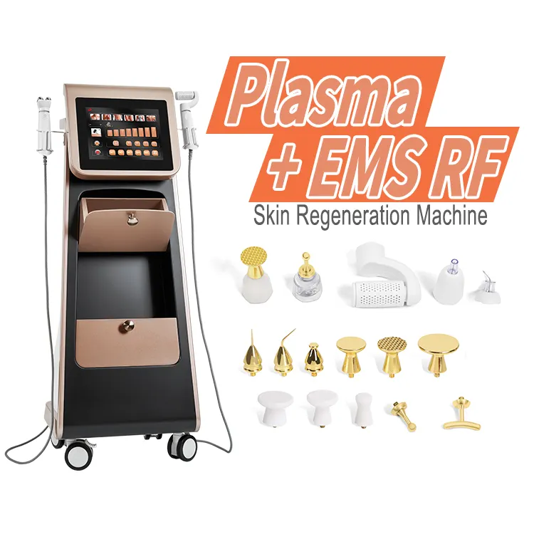 2 in 1 Rfems +Plasma Multifunctional Wrinkle Scars Removal Skin Resurfacing Face Lifting Ems Rf Machine A59