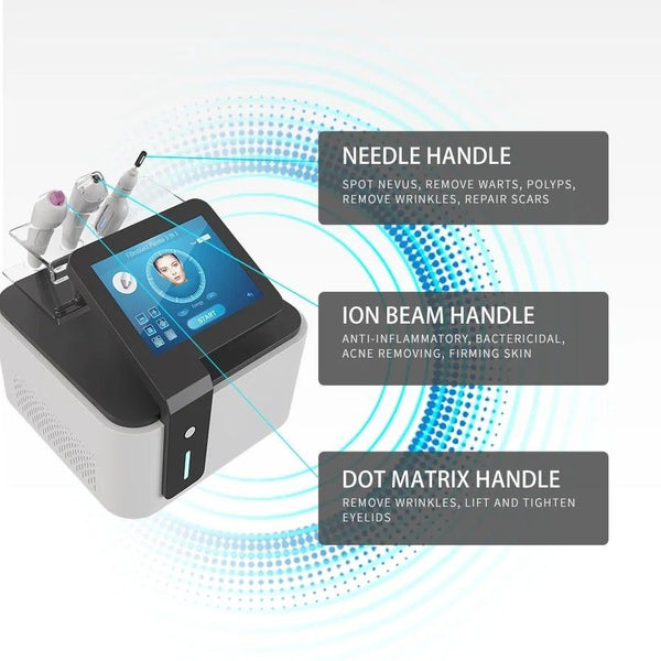 Facial Acne Mole Removal 3 in 1 Radiofrequency Fractional RF Plasma Radio Frequency Machine