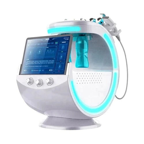 7 in 1 Intelligent Skincare RF Skin Detector Scrubber Hydro Hydra Hydrodermabrasion Facial Machine Skincare Machine Skin Rejuvenation SPA