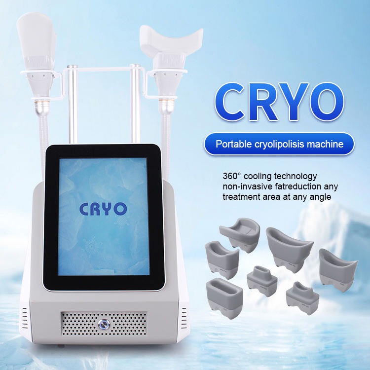 Professional Slimming Equipment 360 Degree Fat Freeze Double Removal Body Contouring Machine 2 Handlesfor Beauty Salon Use