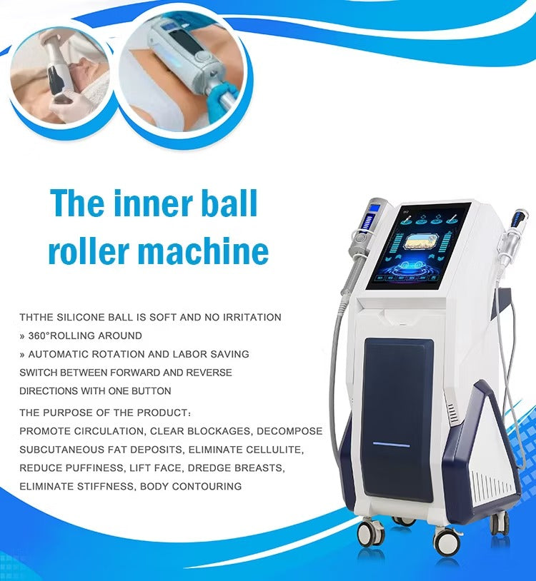 2 handles endo roller sphere therapy machine cellulite reduction wrinkle removal muscle stiffness soreness beauty machine