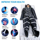 NEWBELLE Air Pressotherapy Lymphatic Drainage Machine Presoterapia Body Suit Cellulite Reduction Sauna Blanket with 24 Airbag TML-03