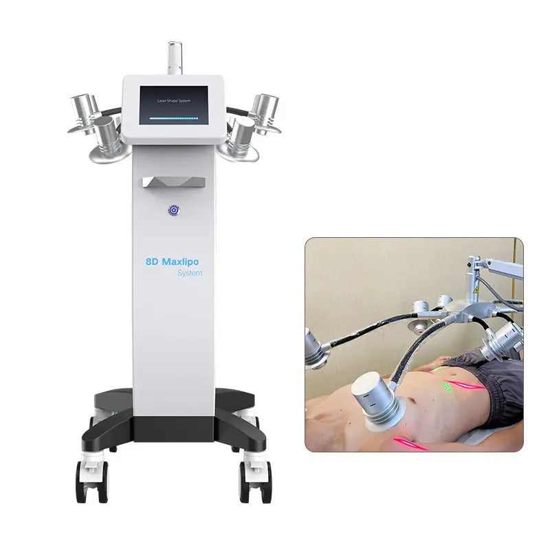 8d Red Green Light 532 635nm Cold Lipolaser lipo laser shape slimming Fat Weight Loss Machine XM-68