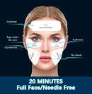 Full face skin tightening reduce wrinkles electric muscle stimulator machine magnetic ret face ems facial massager wrinkle remover equipment