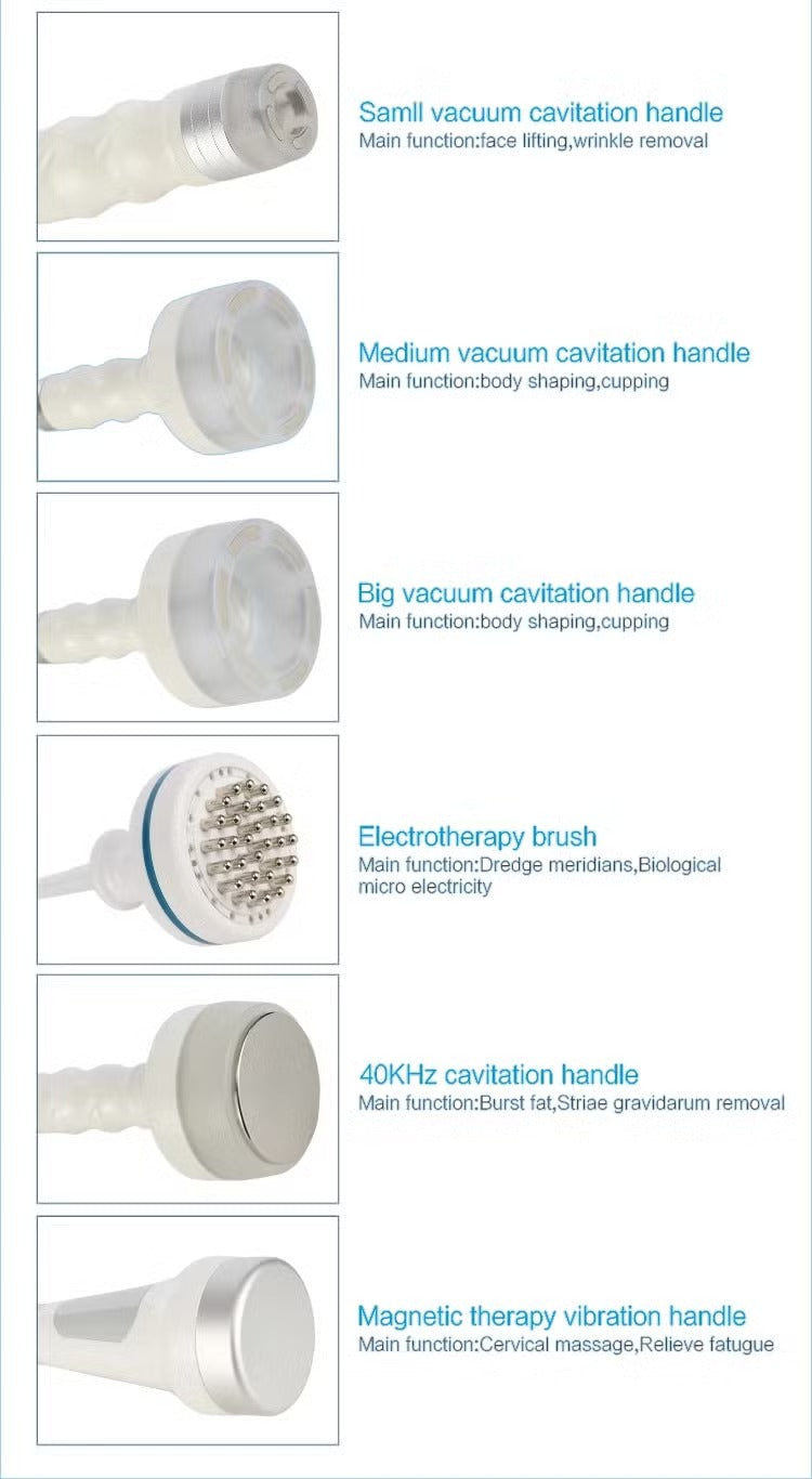 Vacuum Ultrasound Cavitation RF LED Microcurrent Therapy Body Shaping Machine AS81