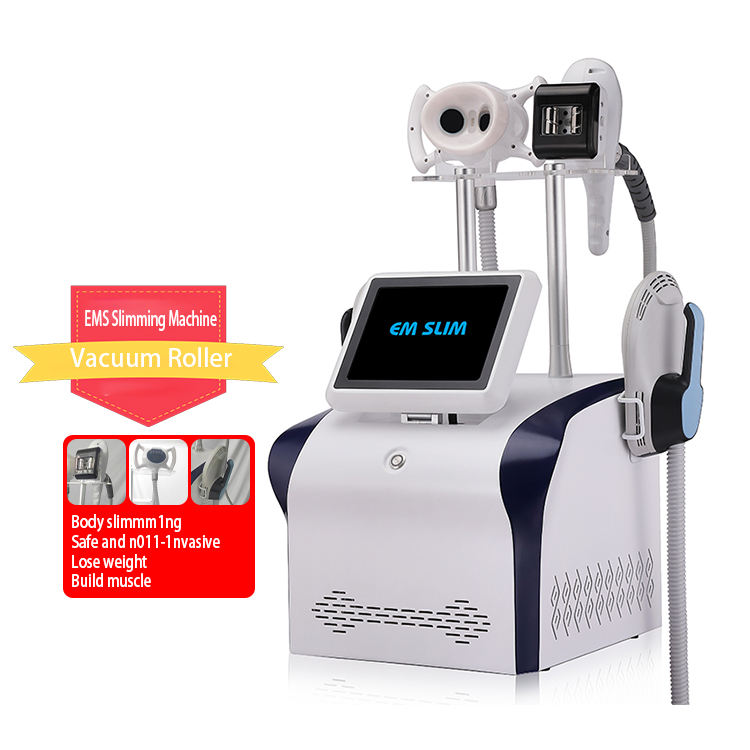 EMS Roller Slim PRO Body Sculpting Machine with 2 Handles and Multifunctional Cavitation RF Vacuum Technology