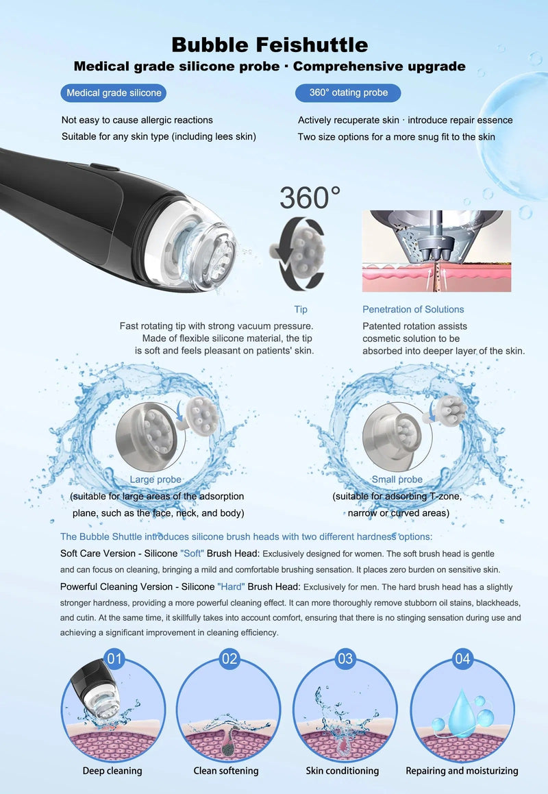 2025 New Desktop Dermabrasion Machine for Facial Skin Care Deep Cleaning Multifunction Aqualing Treatment Au Plug Electric Power C65