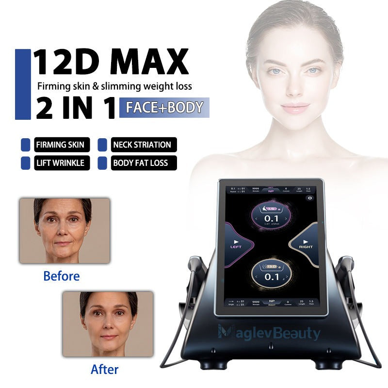 12D Hifu Skin Tightening Face Lift Machine Face Lifting Body Slimming Skin Tightening Hifu Anti Wrinkle Beauty Machine