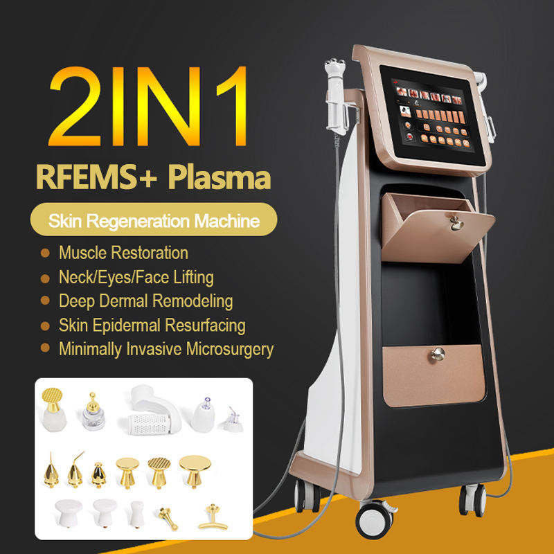 2 in 1 Rfems +Plasma Multifunctional Wrinkle Scars Removal Skin Resurfacing Face Lifting Ems Rf Machine A59