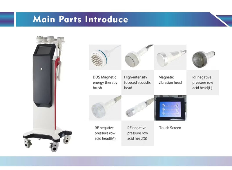 Vacuum Ultrasound Cavitation RF LED Microcurrent Therapy Body Shaping Machine AS81