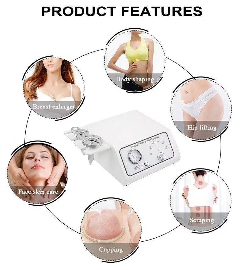 Butt Lifting Breast Enlargement Vacuum Machine Buttocks Suction Cupping Therapy Equipment