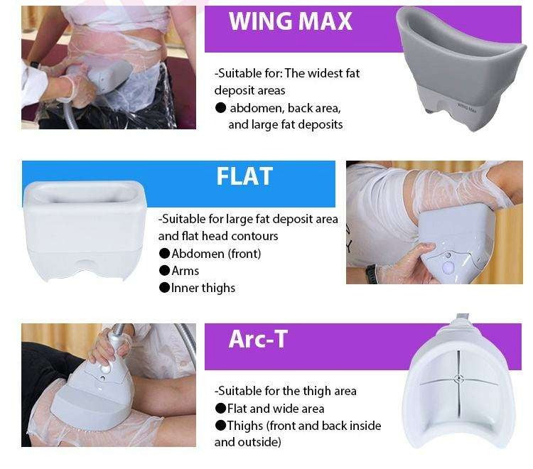 Professional Slimming Equipment 360 Degree Fat Freeze Double Removal Body Contouring Machine 2 Handlesfor Beauty Salon Use