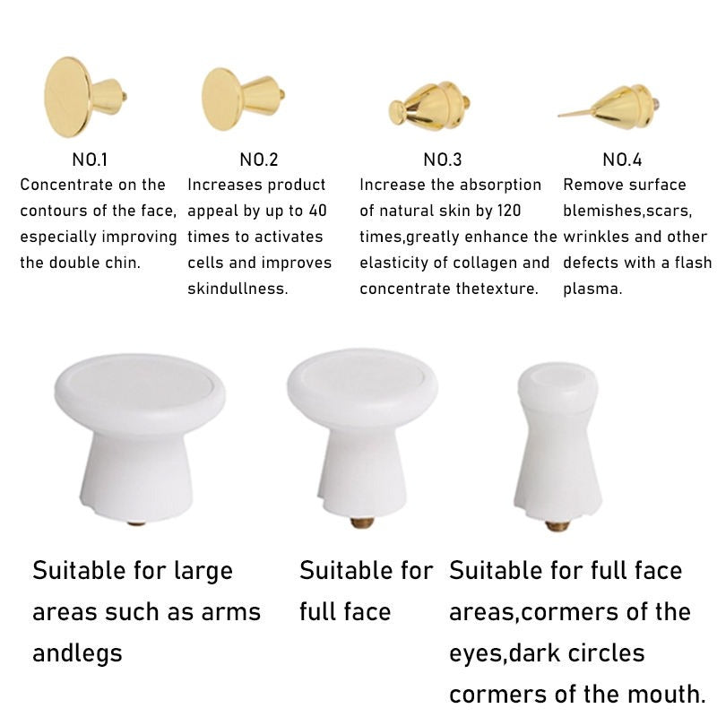 Plasma 2 in 1 Ozone Gold Face Care  Skin Rejuvenation Freckle Wrinkle Removel Anti inflammatory Machine