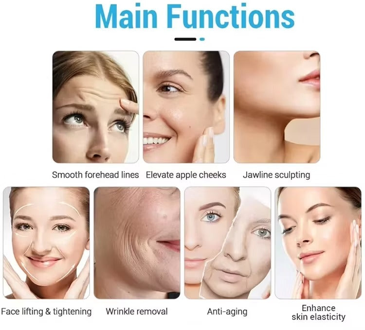 G60 Hifm Slimming Full Face Skin Tightening Reduce Wrinkles Electric Muscle Stimulator Anti Aging Machine Magnetic Ret Face EMS Facial