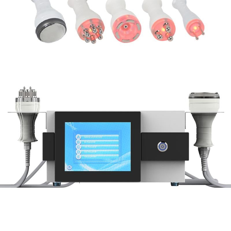 5 in 1 40k ultrasonic ultrasound cavitation therapy device machine with laser rf cavitation head cavitation effect instrument