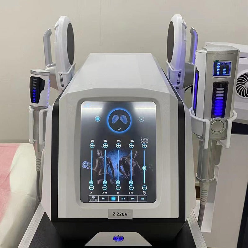 EMS RF Body Sculpt Pads & Inner Ball Roller Muscle Stimulating Cellulite Massagger Cavitation RF Body Massage Machine