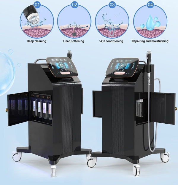 Vertical Electric Blackhead Remover Hydra Dermabrasion Bubble Pen Machine Deep Cleaning Jet Peel Facial Bubble Pen Machine A65