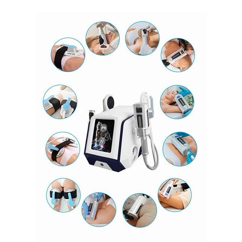 EMS RF Body Sculpt Pads & Inner Ball Roller Muscle Stimulating Cellulite Massagger Cavitation RF Body Massage Machine