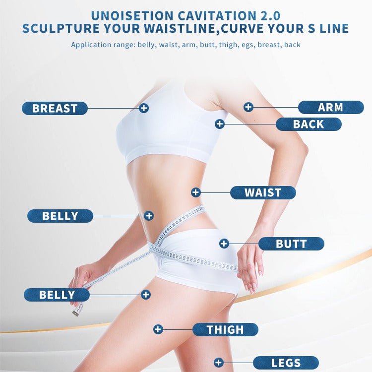 5 in 1 40k ultrasonic ultrasound cavitation therapy device machine with laser rf cavitation head cavitation effect instrument