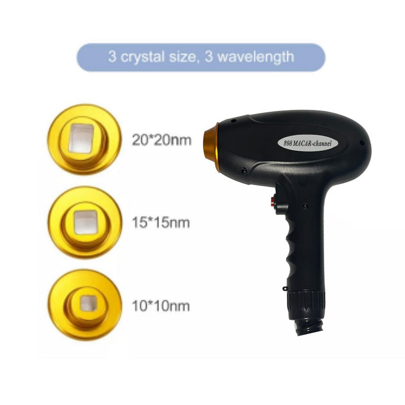 2 in 1 painless dual handle diode laser 808nm q switch hair removal Yag Laser freezing point titanium beauty machine