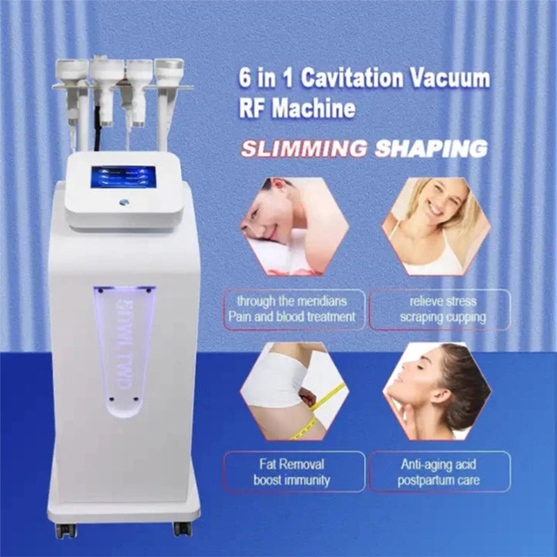 Multifunctional 6 in 1 80k Cavitation Slimming Machine 5D Carving Vacuum Liposuction Body Slimming Shaping beauty Machine