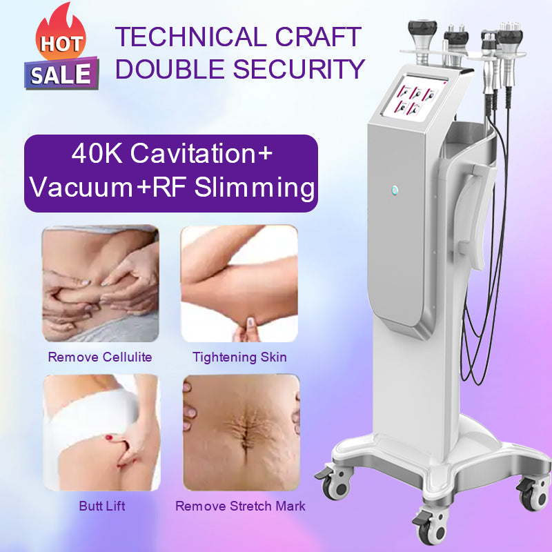 Vacuum Cavitation System Machine Radio Frequency Weight Loss Fat Removal 40k Cavitation Skin Tightening Machine