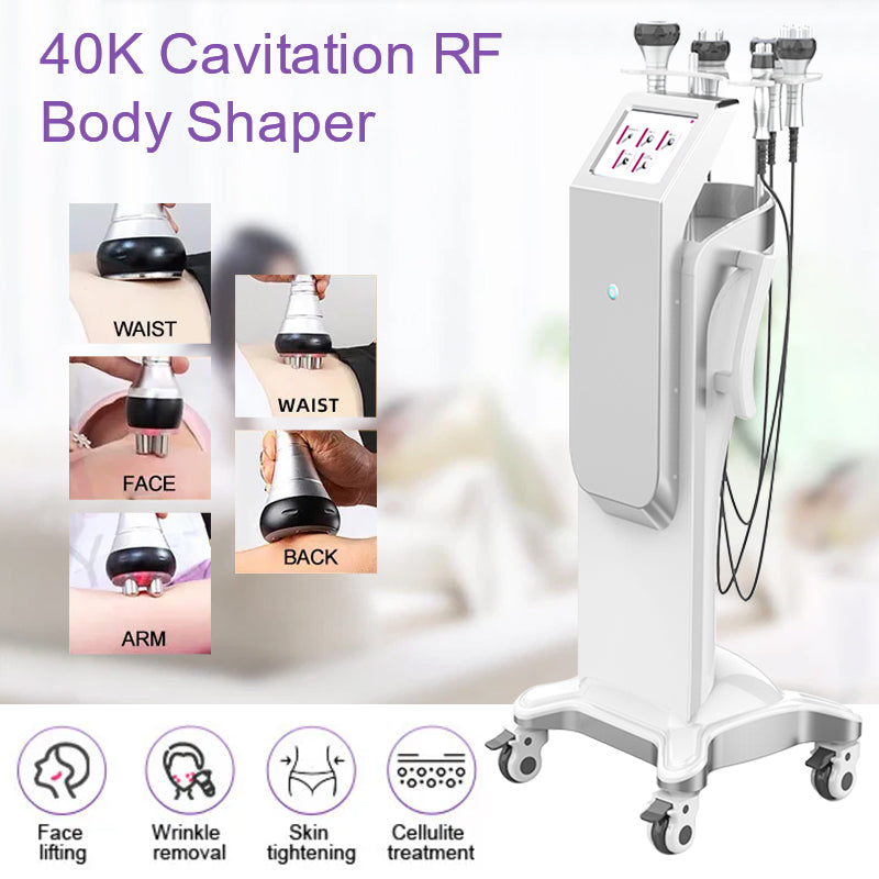 Vacuum Cavitation System Machine Radio Frequency Weight Loss Fat Removal 40k Cavitation Skin Tightening Machine