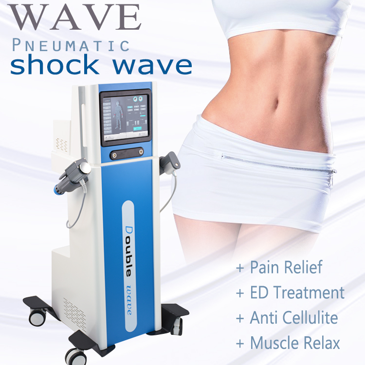 Double Handles Shock Wave Air Pressure Shockwave Body Massage For Pain Relief