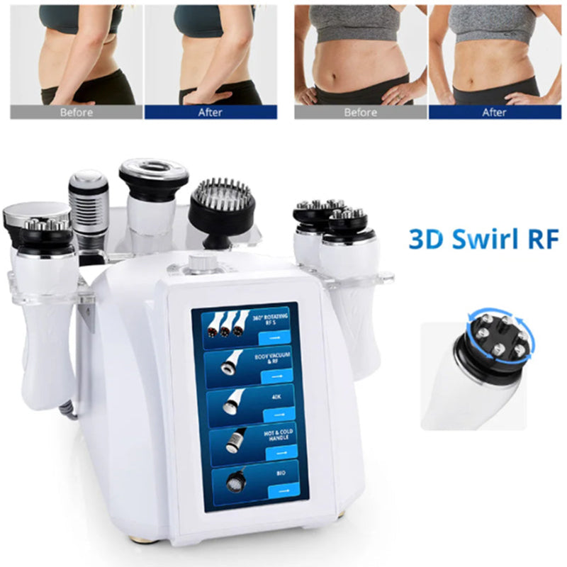 New 360 Degree Rolling RF 40K Cavitation Body Suction Weight Loss Machine 8 in 1 Face Lifting Beauty Machine