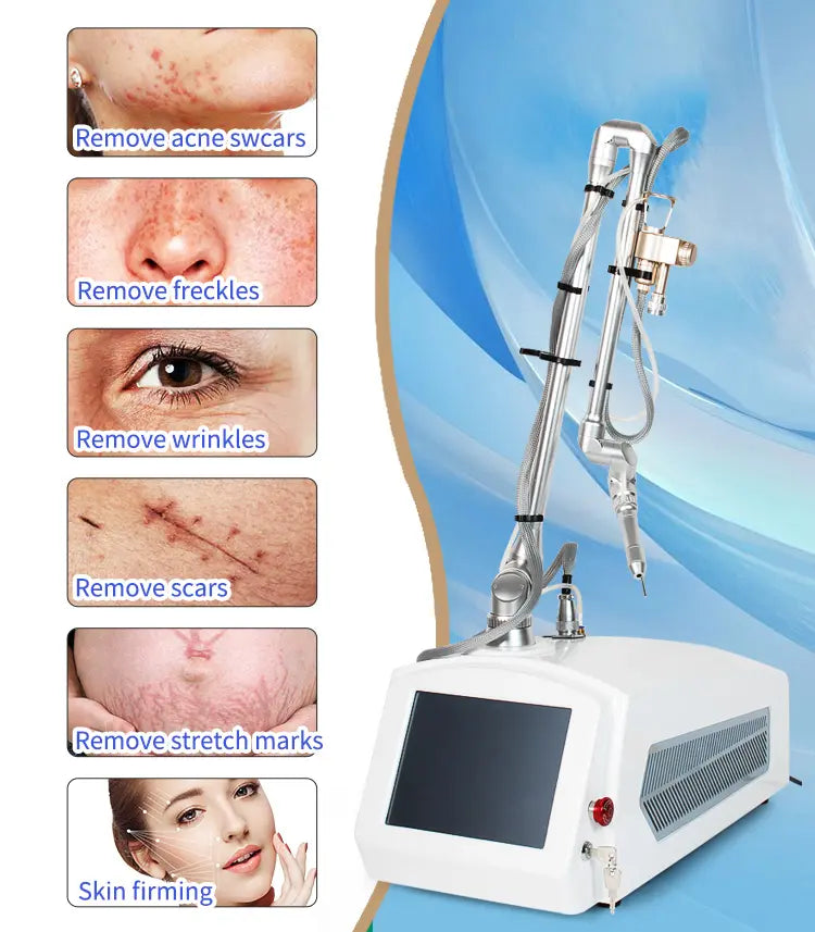 Acne scar removal skin rejuvenation stretch marks removal portable fractional 4d co2 laser wrinkles machine