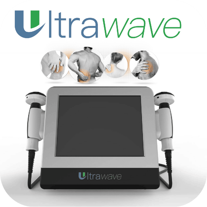 Ultrawave 2 Handles Ultrasound Shockwave New Ultrasonic Physical Therapy Equipment Ultrawave Therapy