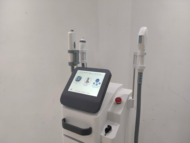 Professional 3 in 1 Multi Function Laser Machine RF Laser IPL Hair Tattoo Removal Facial Lifting 532 1064 1320