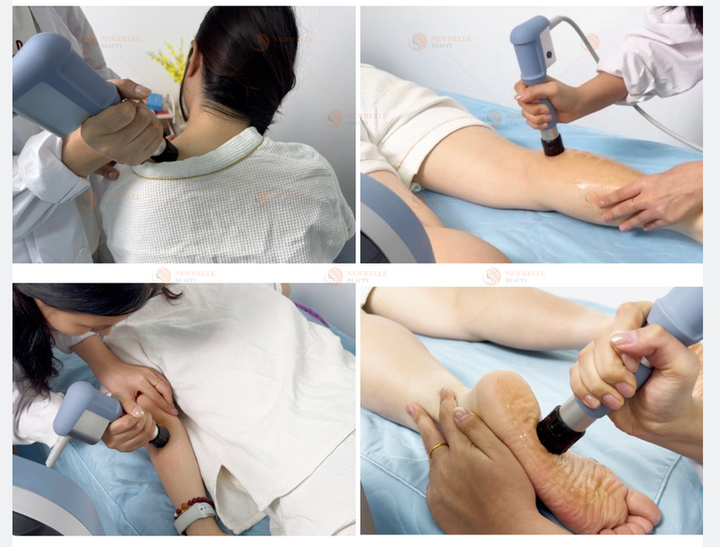 NEWBELLE Professional 2 IN 1 Ultrasound+Shockwave Therapy Machine Focused Radial Eswt Extracorporeal Softwave Ondas De Choque 703Y