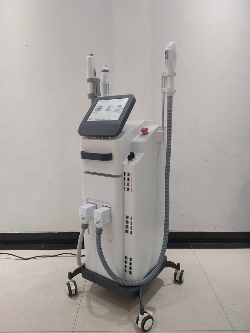 Professional 3 in 1 Multi Function Laser Machine RF Laser IPL Hair Tattoo Removal Facial Lifting 532 1064 1320