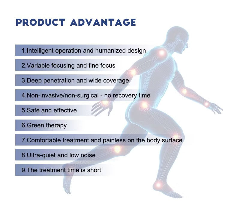 NEWBELLE Focused Physiotherapy Pain Relief Therapy Physical Shock Wave Shockwave Machine A63
