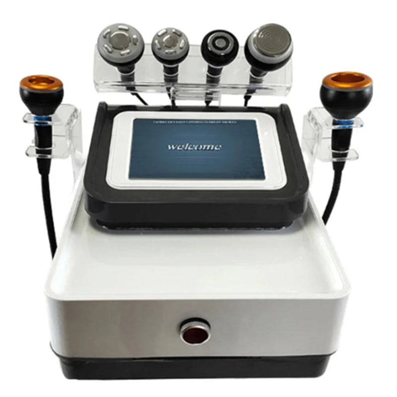 Professional Radiofrequency Lipolaser 6 in 1 Vacuum Therapy Cavitation 40k System Cavitation Skin Fat Removal Slimming Machin