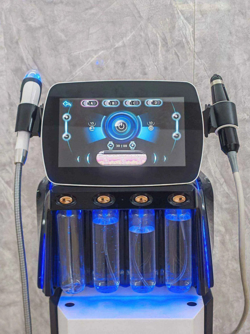 Multifunctional Bubble Feishuttle Facial Device + Seyo Non-Invasive Hydraglow - All-in-One Skin Rejuvenation Equipment for Deep Cleansing and Hydration D65