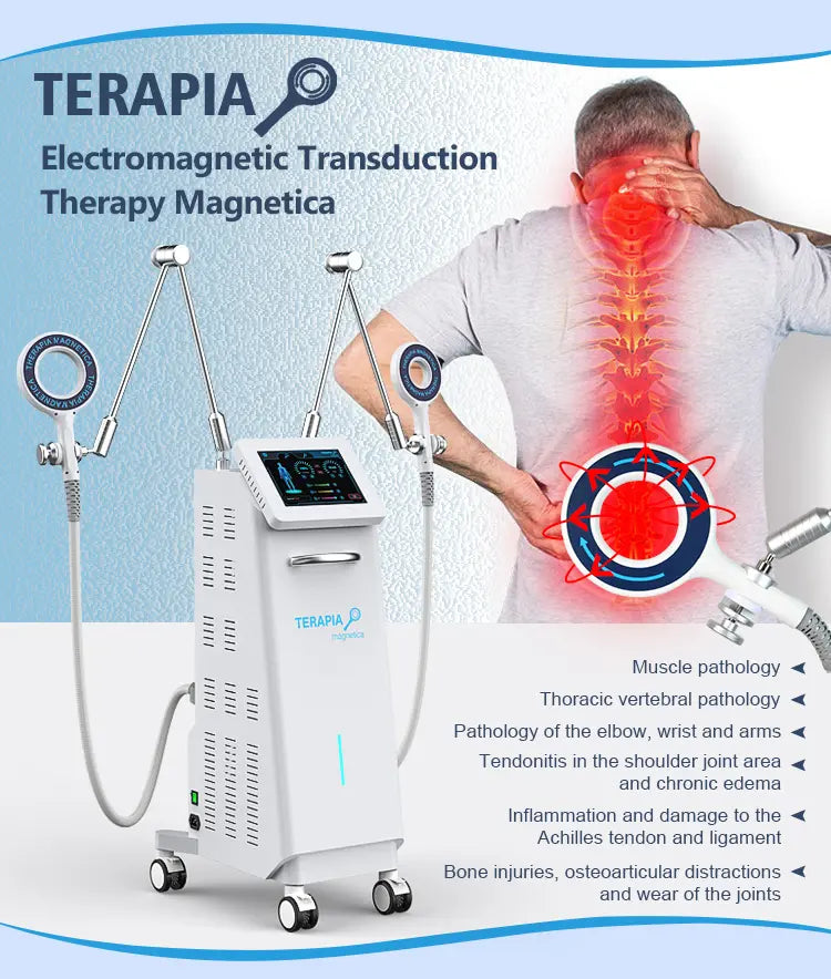 EMTT Therapy Magneto Transduction Physical Therapy Physiotherapy Extracorporeal magnetotherapy pain relief machine