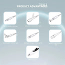 6 in 1 Hydrafacial Machine with Oxyhydrogen Bubble Pen EMS Auto Import Nano Oxygen Injection Microcurrent Roller RF Probe Hot & Cold Hammer