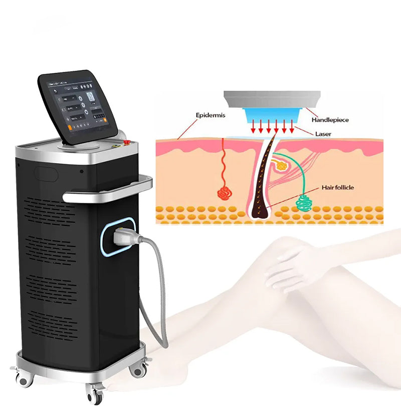 Newest salon equipment 755nm 808nm 940nm 1064nm Diode Laser Hair Removal Machine Price