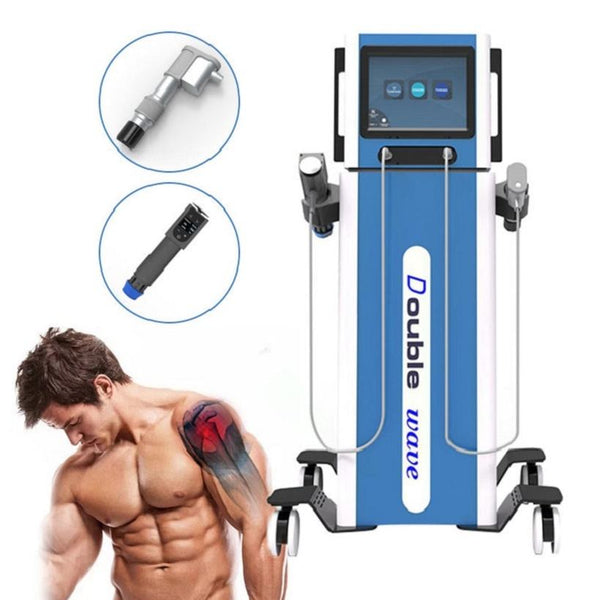 Double Handles Shock Wave Air Pressure Shockwave Body Massage For Pain Relief