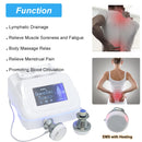Electric Lymphatic Drainage Machine EMS with Heating Body Massage Muscles Relax Pain Relief Massager Equipment