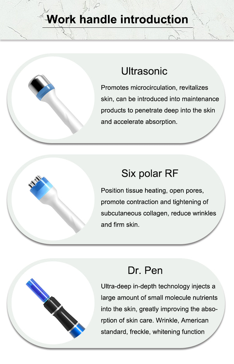 6 in 1 multifunction hydra dermabrasion microdermabrasion cleaning facial care skin rejuvenation machine SPA227