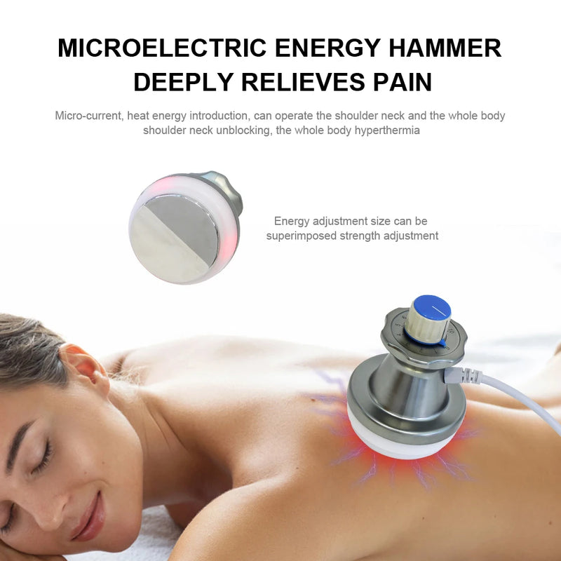 Electric Lymphatic Drainage Machine EMS with Heating Body Massage Muscles Relax Pain Relief Massager Equipment