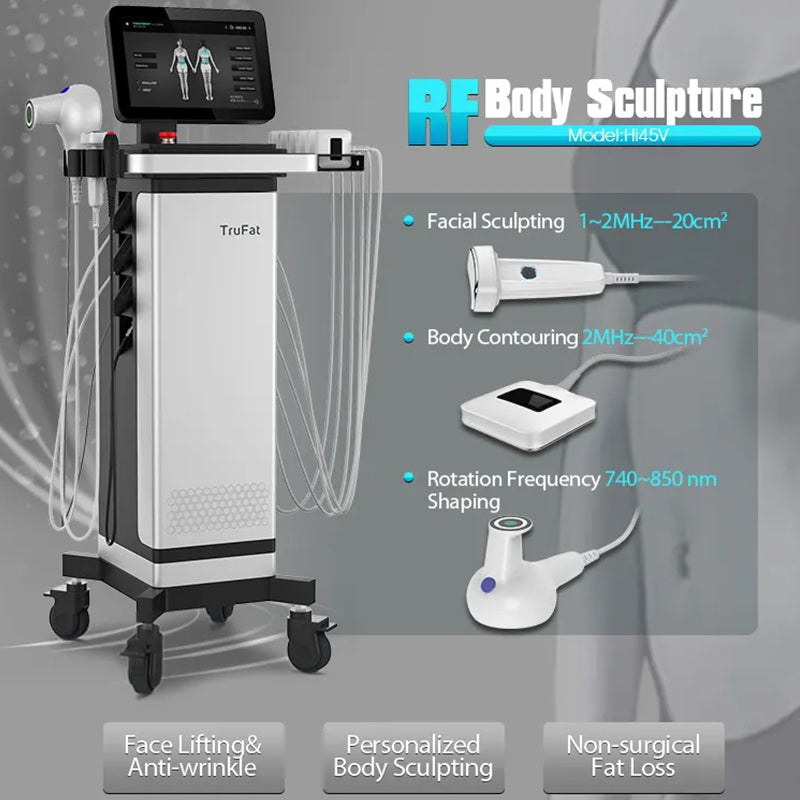 2MHz 1MHz Trufat Monopolar Body Sculpting Cellulite Treatment Fat Reduction truSculpt 3D Rf Slimming Trusculpt Machine