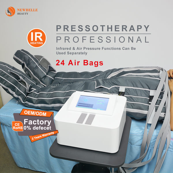 NEWBELLE Lymph Massage Presoterapy Compression Suit Pressotherapy Lymphatic Vacuum Machine SA06F