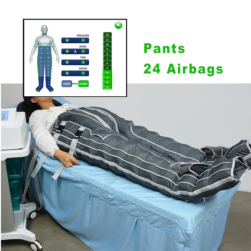 Full body 48 airbags pants jacket pressotherapy  Lymphatic drainage pressotheraipe spa relief massage machineody